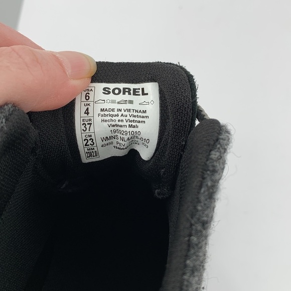 Sorel Out n About III waterproof winter boots lace-up ankle gray black new 6 - Picture 7 of 7